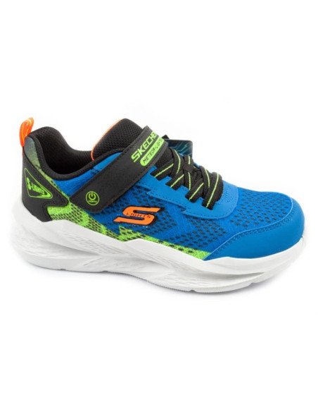 Skechers buty sportowe dziecięce meteor-lights led dla chłopca na rzep
