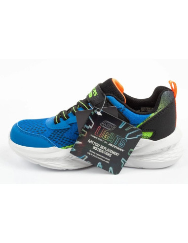 Skechers buty sportowe dziecięce meteor-lights led dla chłopca na rzep