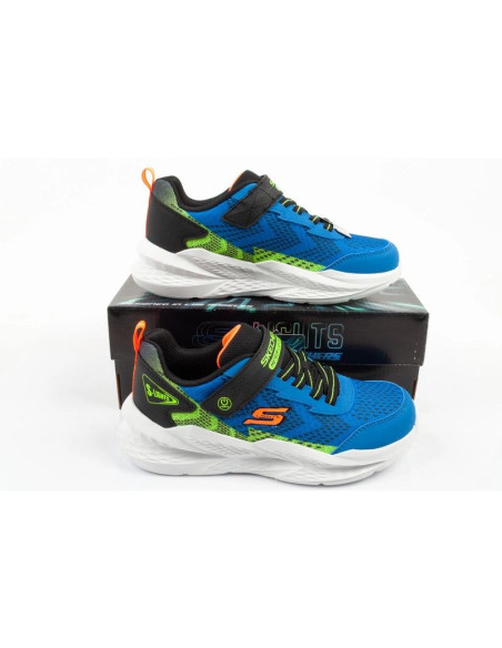 Skechers buty sportowe dziecięce meteor-lights led dla chłopca na rzep