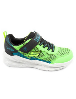 Skechers buty sportowe dziecięce meteor-lights led dla chłopca na rzep