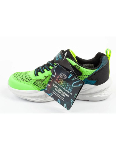 Skechers buty sportowe dziecięce meteor-lights led dla chłopca na rzep