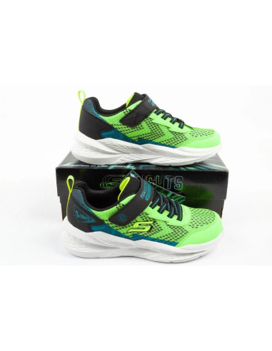 Skechers buty sportowe dziecięce meteor-lights led dla chłopca na rzep