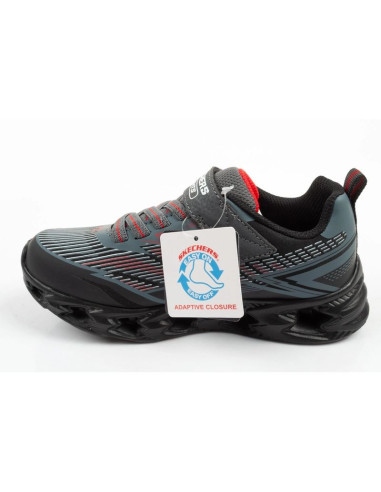 Skechers buty sportowe dziecięce veltrox 2.0 led dla chłopca na rzep