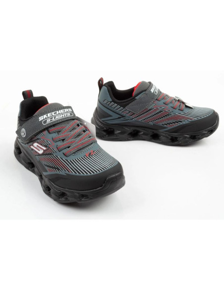Skechers buty sportowe dziecięce veltrox 2.0 led dla chłopca na rzep