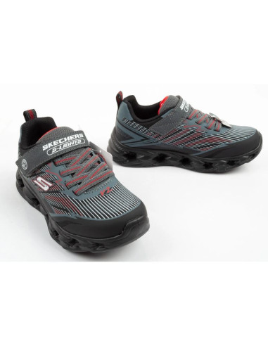 Skechers buty sportowe dziecięce veltrox 2.0 led dla chłopca na rzep