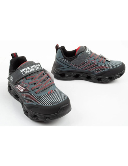 Skechers buty sportowe dziecięce veltrox 2.0 led dla chłopca na rzep