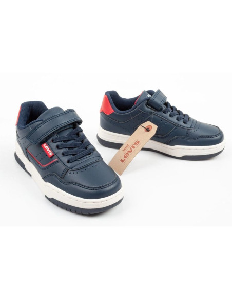 Levi's buty dziecięce sportowe john se granatowe na rzep wygodne