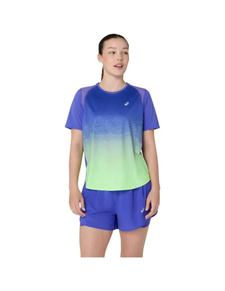 Asics road fade ss top 2012d420-400 niebieskie l
