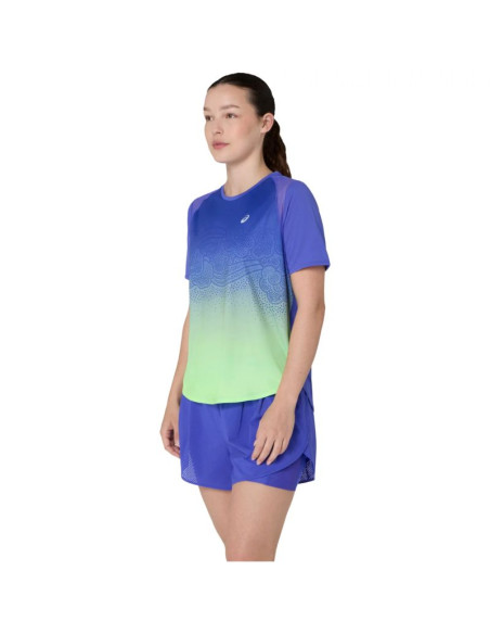 Asics road fade ss top 2012d420-400 niebieskie l