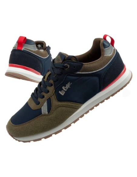 Lee cooper buty sportowe sneakersy męskie modne wygodne wytrzymałe granatowe khaki