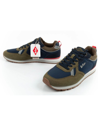 Lee cooper buty sportowe sneakersy męskie modne wygodne wytrzymałe granatowe khaki