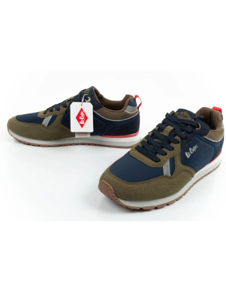 Lee cooper buty sportowe sneakersy męskie modne wygodne wytrzymałe granatowe khaki