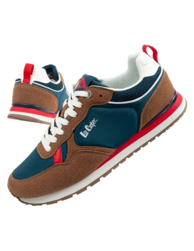 Lee cooper buty sportowe sneakersy męskie modne wygodne wytrzymałe granatowe brązowe