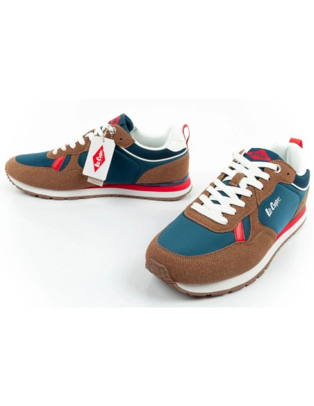 Lee cooper buty sportowe sneakersy męskie modne wygodne wytrzymałe granatowe brązowe