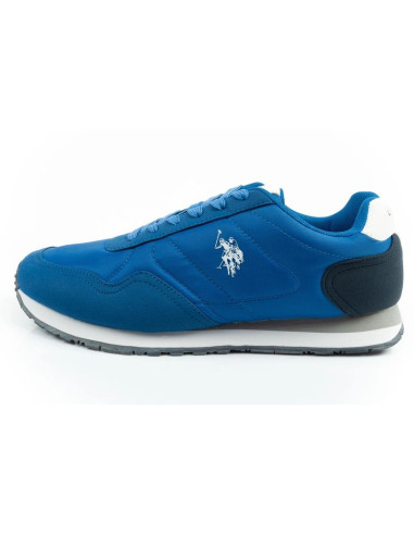 U.s polo assn buty sportowe sneakersy męskie modne wygodne niebieskie