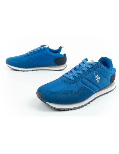 U.s polo assn buty sportowe sneakersy męskie modne wygodne niebieskie