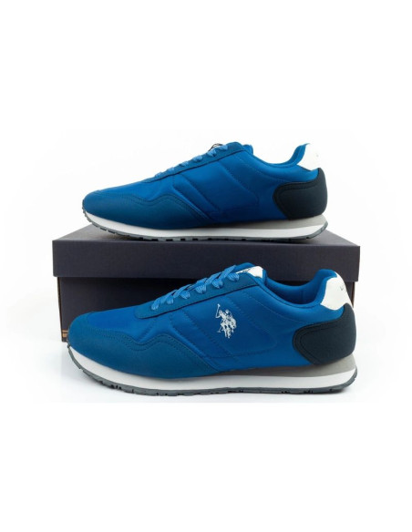 U.s polo assn buty sportowe sneakersy męskie modne wygodne niebieskie