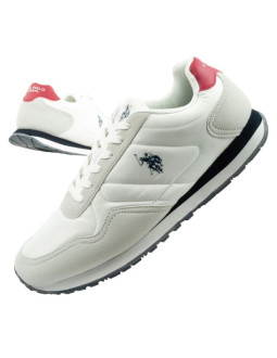 U.s polo assn buty sportowe sneakersy męskie modne wygodne białe