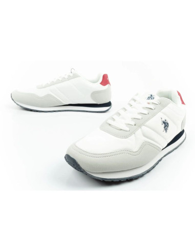 U.s polo assn buty sportowe sneakersy męskie modne wygodne białe