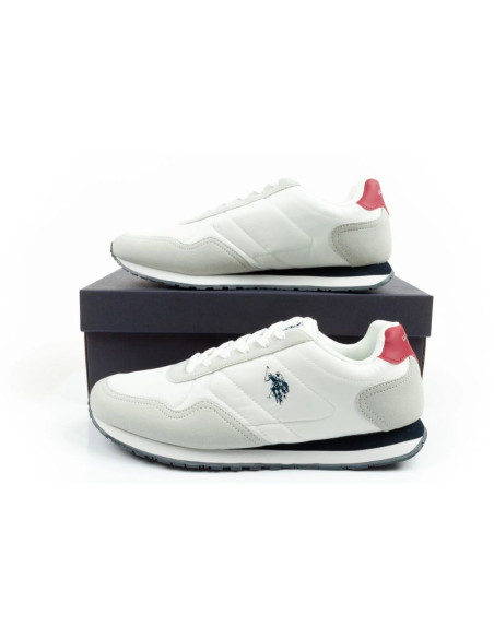 U.s polo assn buty sportowe sneakersy męskie modne wygodne białe