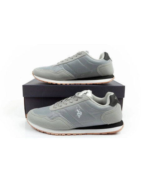 U.s polo assn buty sportowe sneakersy męskie modne wygodne szare