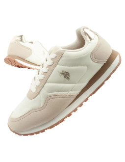 U.s polo assn buty sportowe sneakersy damskie modne wygodne ecru