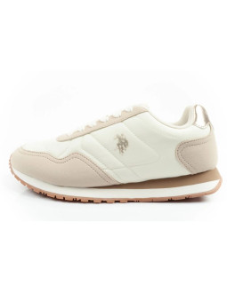 U.s polo assn buty sportowe sneakersy damskie modne wygodne ecru 2