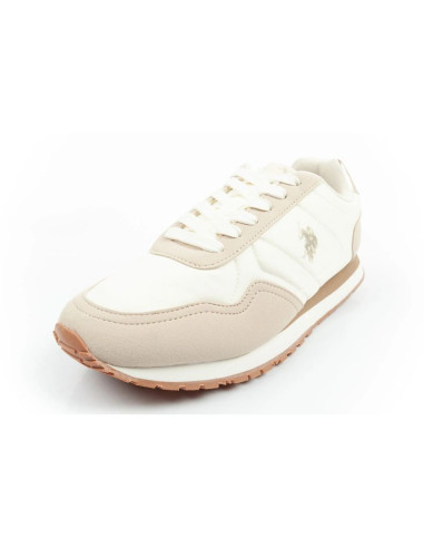 U.s polo assn buty sportowe sneakersy damskie modne wygodne ecru