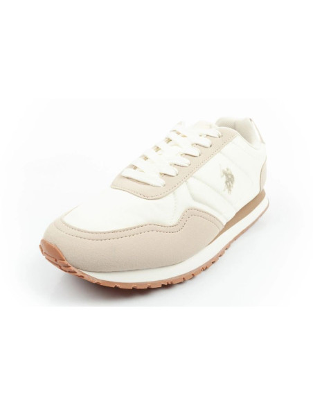 U.s polo assn buty sportowe sneakersy damskie modne wygodne ecru