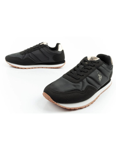 U.s polo assn buty sportowe sneakersy damskie modne wygodne czarne