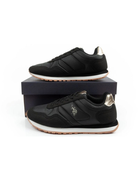 U.s polo assn buty sportowe sneakersy damskie modne wygodne czarne