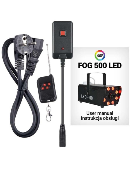 Light4me fog 500 led wytwornica dymu, mgły, na pilota