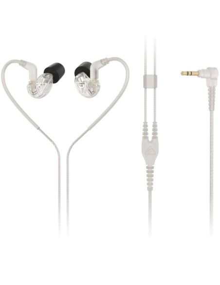 Behringer sd251-cl - słuchawki dokanałowe ze złączem mmcx - przezroczyste