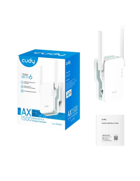 Wzmacniacz sygnału cudy re1500 mesh wi-fi 6