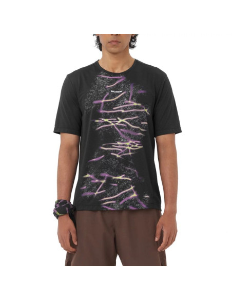 Salomon shkout core graphic tee lc2791700 czarne l