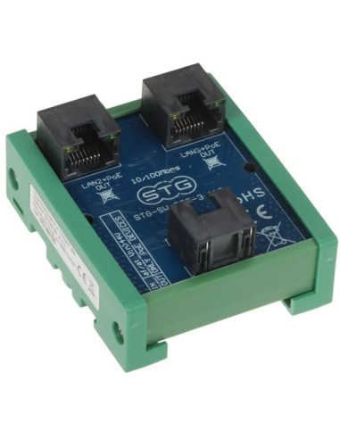 Switch poe / extender stg-sw-poe-3-110 2-portowy + 1x uplink stg