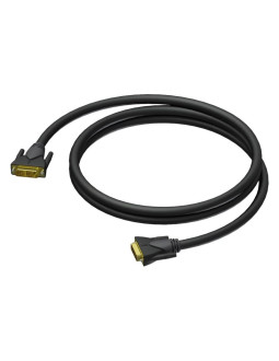 Kabel dvi-d - dvi-d 3 m juodas (clv140/3)