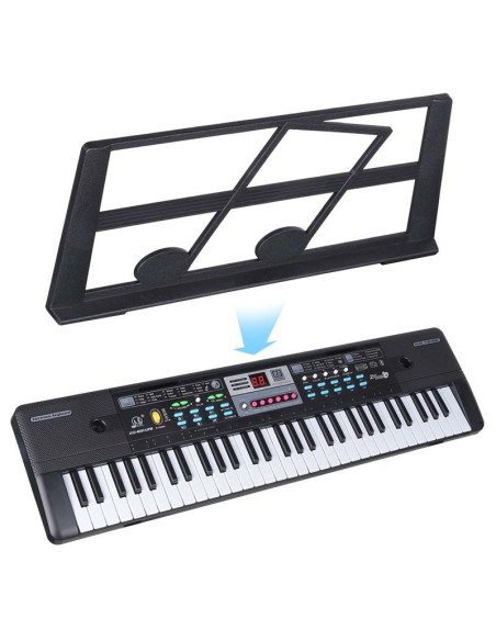 Mq 601 ufb keyboard - klawisze organy z mikrofonem dla dzieci