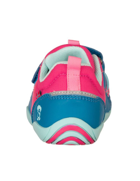 Buty trollkids skaland barefoot hiker jaskrawy różowy/niebieski portowy/mgła akwamarynowa