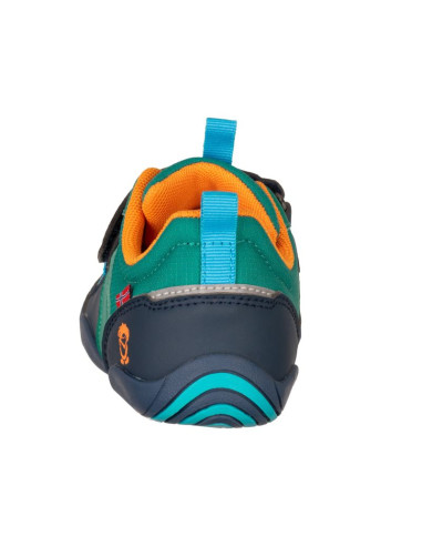 Buty trollkids skaland barefoot hiker zielony morski/niebieski madeirowski/zachód słońca na saharze