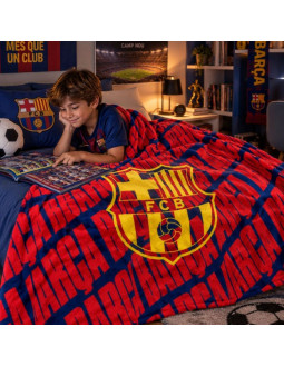 Fc barcelona koc 150x200cm jakość premium blanket 125401 2