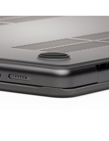 Zagg hardshell - obudowa ochronna do macbook air 13" m2 (2022) / m3 (2024) / m4 (2025) (smoke)