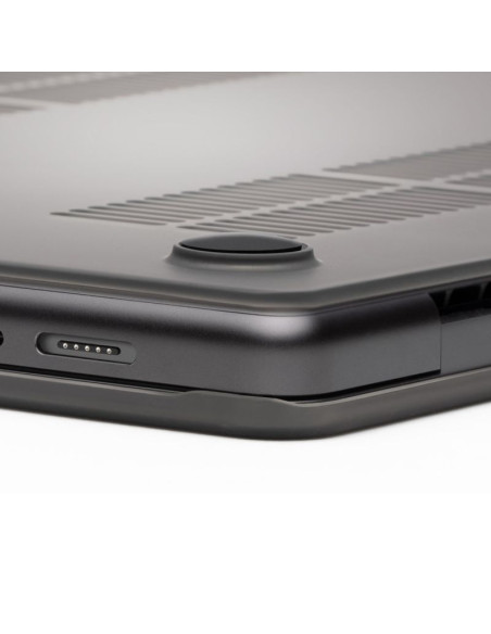 Zagg hardshell - obudowa ochronna do macbook air 13" m2 (2022) / m3 (2024) / m4 (2025) (smoke)