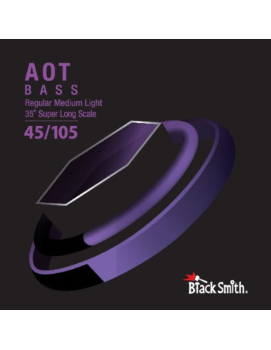 Blacksmith anw-45105-4-35 - struny do gitary basowej 45-105, 4-strunowej, 35”