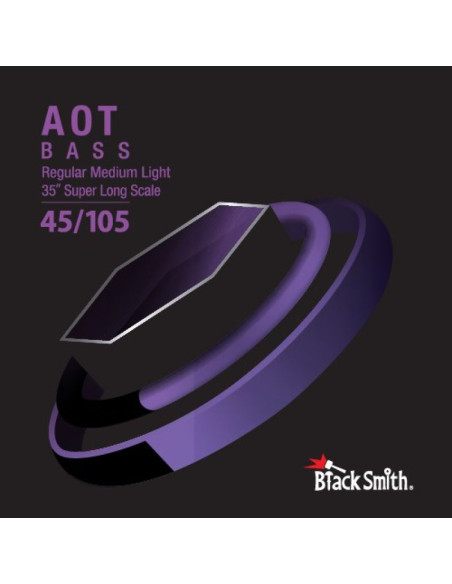 Blacksmith anw-45105-4-35 - struny do gitary basowej 45-105, 4-strunowej, 35”