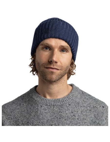 Buff knitted erviny beanie 13668171710 granatowe one size