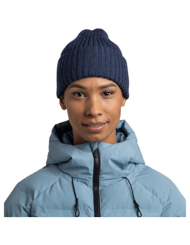 Buff knitted erviny beanie 13668171710 granatowe one size