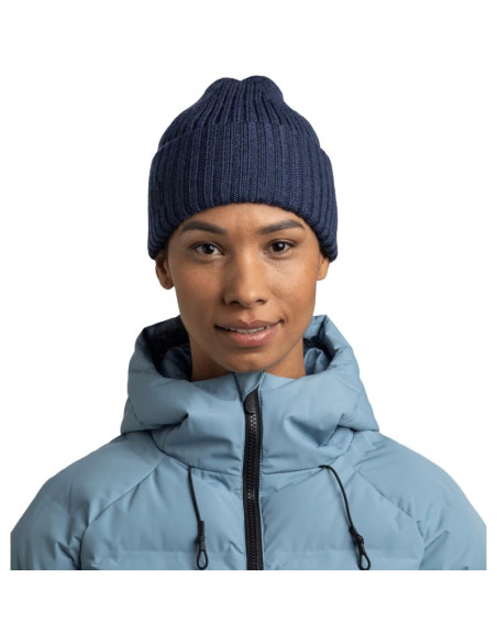 Buff knitted erviny beanie 13668171710 granatowe one size