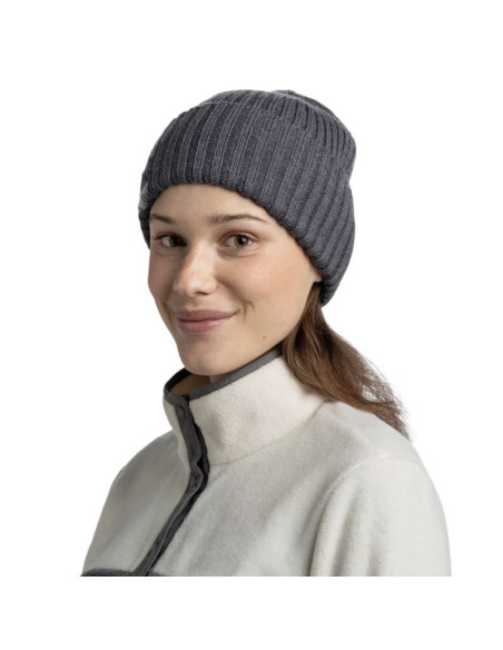 Buff knitted erviny beanie 13668193010 szare one size