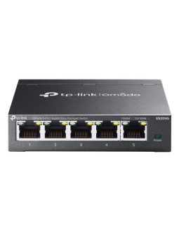 Tp-link omada es205g łącza sieciowe zarządzany gigabit ethernet (10/100/1000) czarny